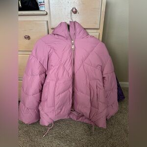 Nice.Pose Women's Drawstring Hoodies Jacket, Regular Fit, Solid Color, Winter